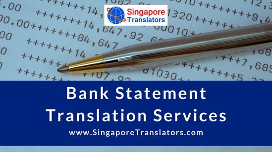 Bank Statement Translation Services Singapore